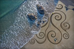 Sand Art Canvas Print