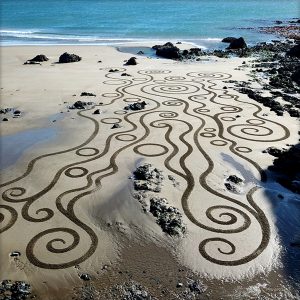 Sand Art Canvas Print