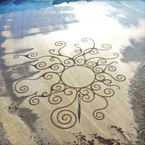 Sand Art Canvas Print