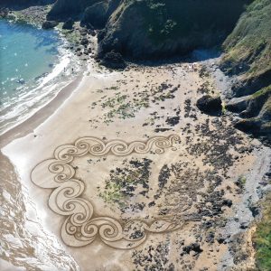 Sand Art Canvas Print